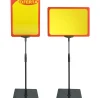 Pedestal Premium Para Cartaz A4 - Moldura Vermelha 10un - 10000565 - 01