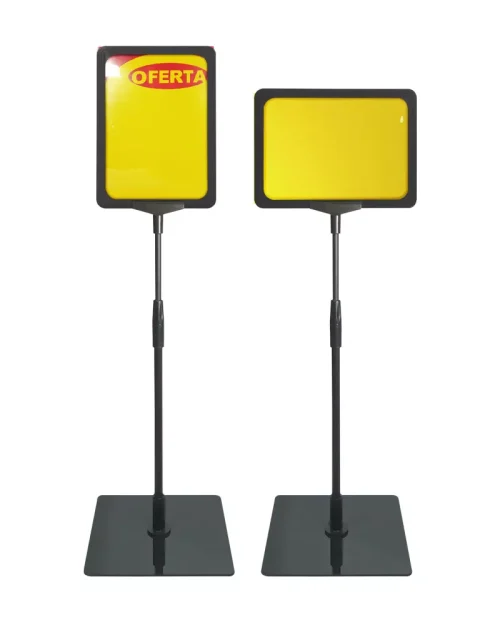 Pedestal Porta Cartaz A5 – TT 30/25 Moldura Preta