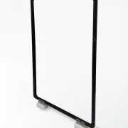 Display Base Magnética Branca p/ Folha A3 c/ 2 Fixadores – Moldura Preta