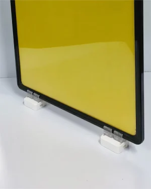 Display Base Magnética Branca p/ Folha A3 c/ 2 Fixadores – Moldura Preta