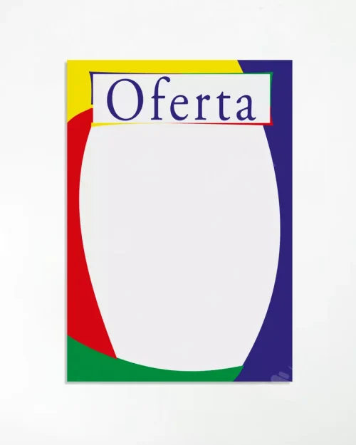 Cartaz Oferta Colorido 21x30cm Mod. 38 – 100un