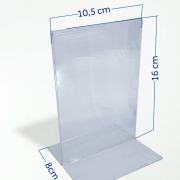 Display de Mesa em Acrílico 2mm – Base T Invertido