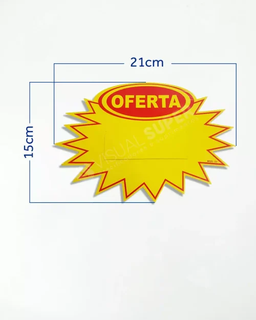 Cartaz Splash Oferta 21x15cm Mod. 23 – 100un