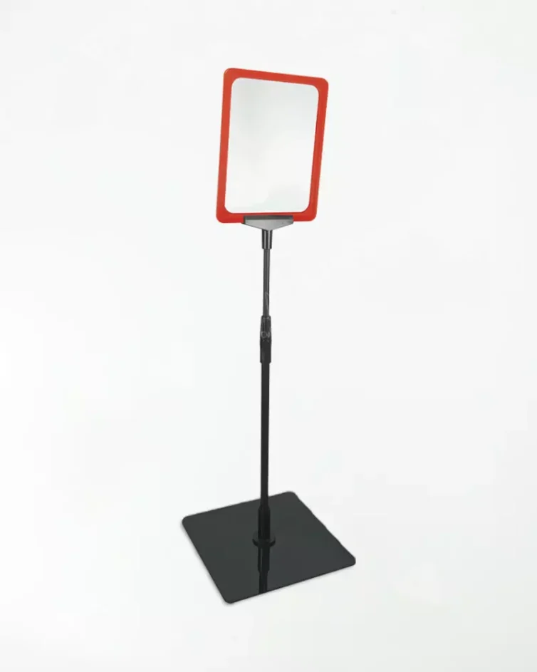 Pedestal Premium Para Cartaz A5 – TT 30/30 Moldura Vermelha