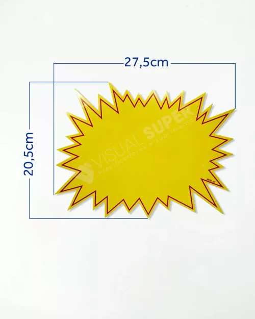 Cartaz Splash Neutro 27,5×20,5cm Mod. 05 – 100un