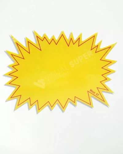 Cartaz Splash Neutro 12,5×9,5cm Mod. 07 – 100un