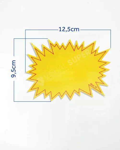 Cartaz Splash Neutro 12,5×9,5cm Mod. 07 – 100un