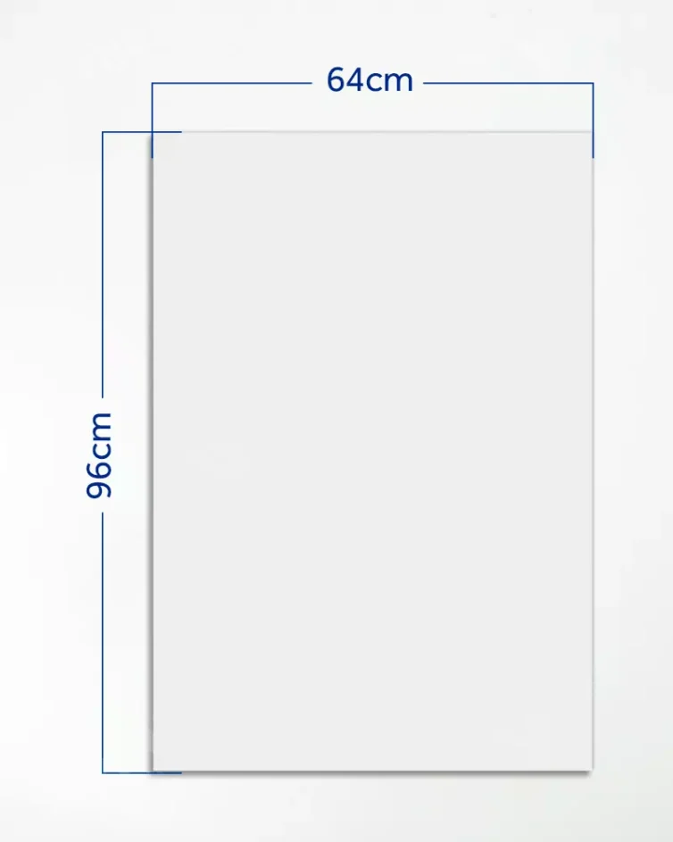 Cartaz Branco Neutro 64x96cm Mod. 11 – 100un