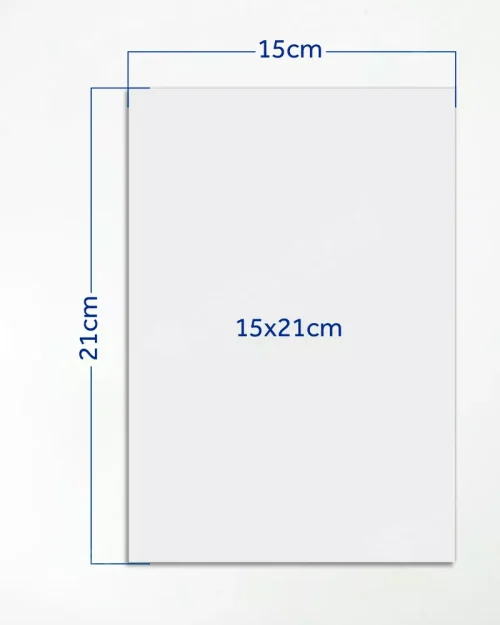 Cartaz Branco Neutro Offset 120g A5 p/ Impressora – 100un