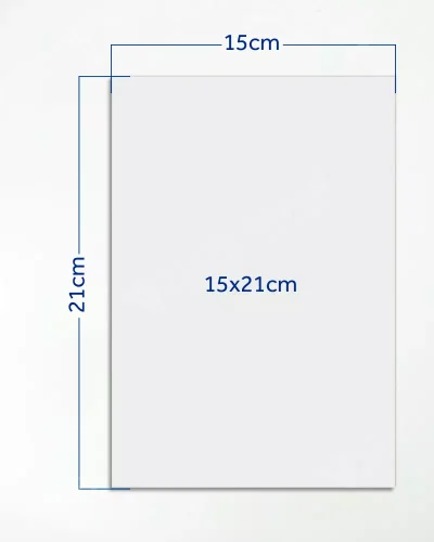 Cartaz Branco Neutro Offset 120g A5 p/ Impressora – 100un