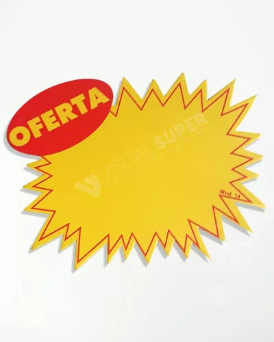 Cartaz Splash Oferta 13×10,5cm Mod. 14 – 100un