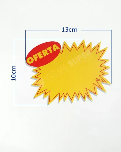 Cartaz Splash Oferta 13×10,5cm Mod. 14 – 100un