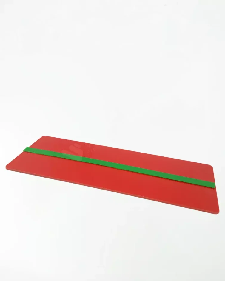 Base PS p/ Display Moldura A4 Vermelha