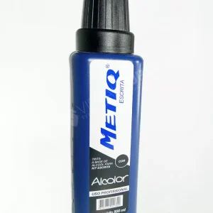 Tinta Alcolor 500ml Preta - Metiq