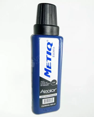 Tinta Alcolor 500ml Preta – Metiq