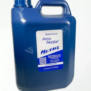Removedor para Tinta Metiq 5 Litros Alco e Alcolor solução profissional para remoção de tintas à base de álcool com alto rendimento.