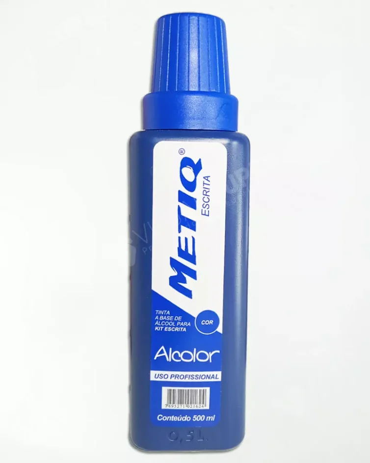 Tinta Alcolor 500ml Azul – Metiq