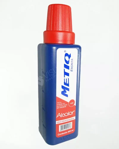 Tinta Alcolor 500ml Vermelha – Metiq