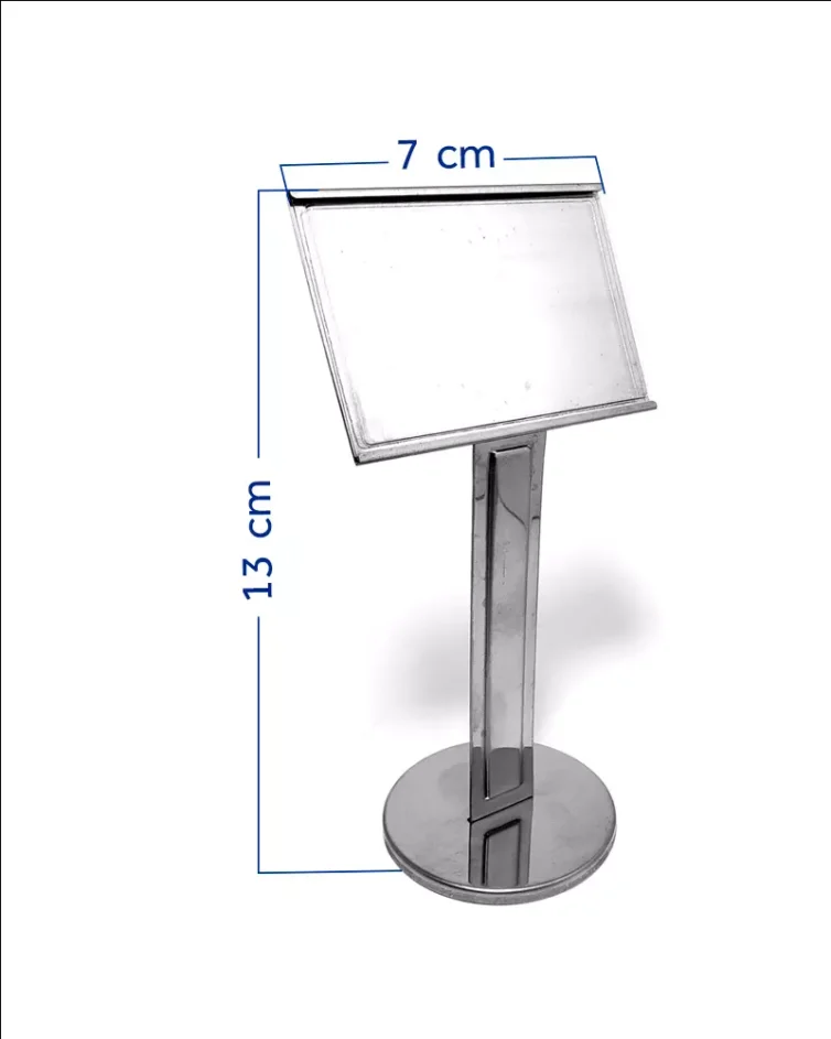 Display de Mesa em Inox 10x7x13cm – 279
