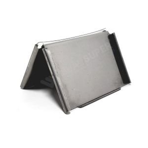 Display de Mesa em Inox 6x4cm Tipo V Invertido - 310