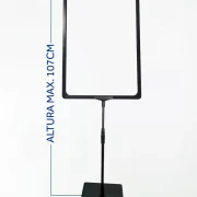 Pedestal Premium Para Cartaz A3 – TT 30/30 Moldura Preta – 10un