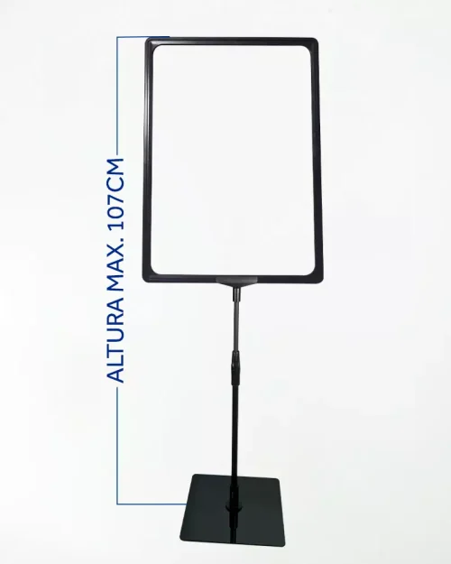Pedestal Premium Para Cartaz A3 – TT 30/30 Moldura Preta – 10un