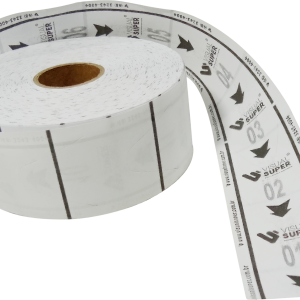 Rolo de Senhas p/ Atendimento 3 Dígitos Preto