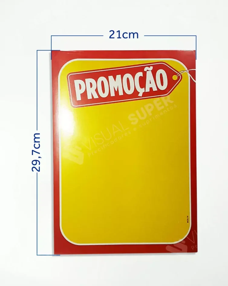 Cartaz Amarelo Promoção 21x30cm Mod. 79 – 100un