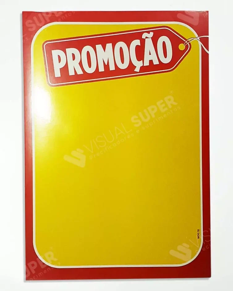 Cartaz Amarelo Promoção 30x42cm Mod. 78 – 100un