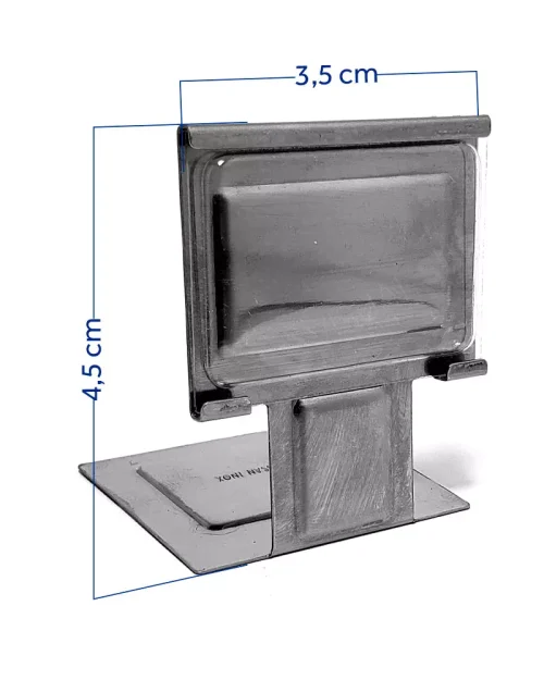 Display de Mesa em Inox 4,5×3,5x2cm – 298 – 12un