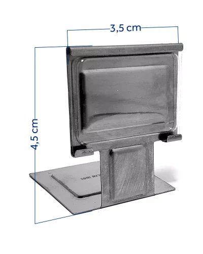 Display de Mesa em Inox 4,5×3,5x2cm – 298 – 12un