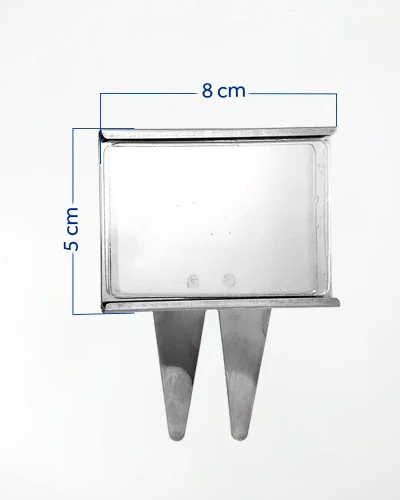 Display de Mesa em Inox 8x5cm Tipo Espeto – 297 – 12un