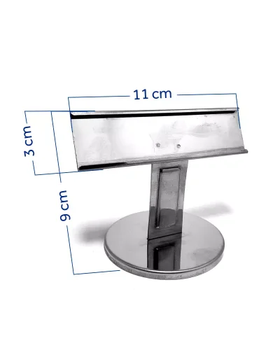 Display de Mesa em Inox 11x3x5cm – 333 – 12un