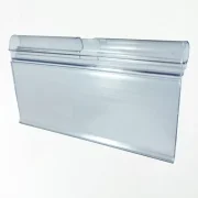 Porta-etiqueta em PVC 10x5cm para Gancheira – 50un