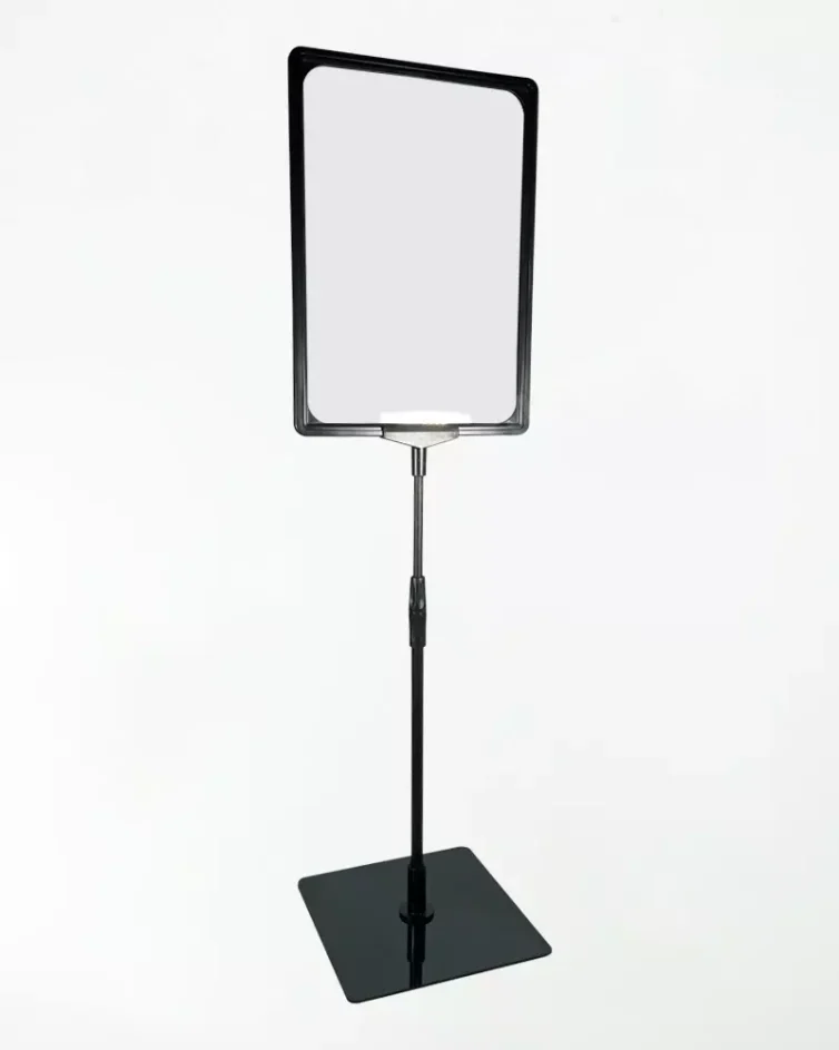 Pedestal Premium Para Cartaz A4 – TT 30/30 Moldura Preta – 10un