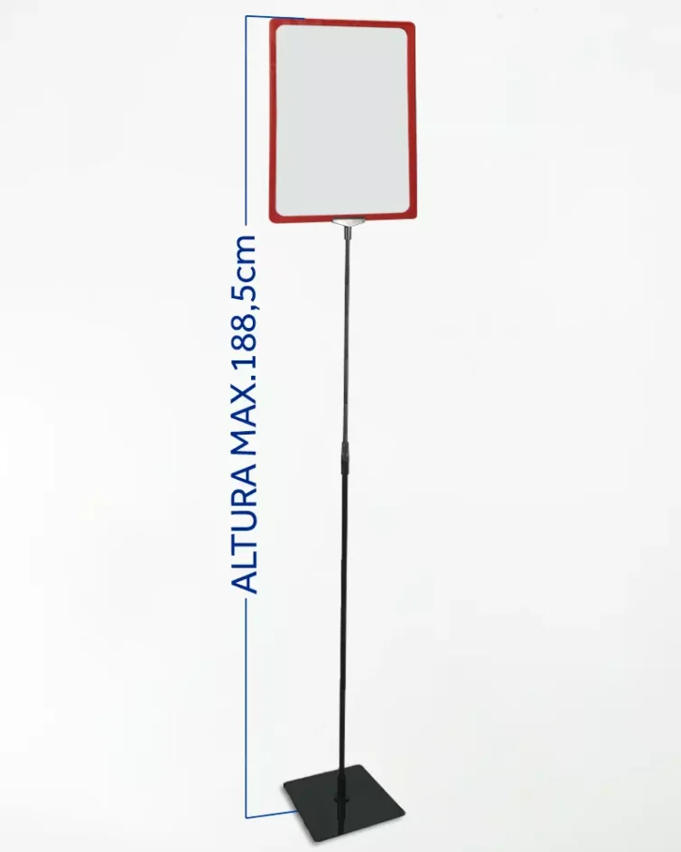 Pedestal Premium Para Cartaz A3 – TT 75/75 Moldura Vermelha