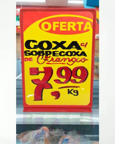 Display Base PS p/ Folha A3 – Moldura Vermelha