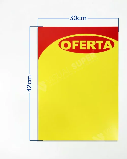 Cartaz Oferta Offset 120g A3 p/ Impressora – 100un