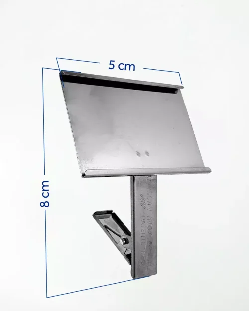 Display em Inox 8x5x5cm com Clip Prendedor – 299 – 12un