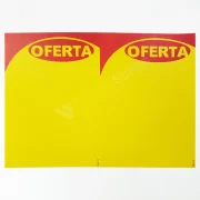 Cartaz Oferta Offset 120g A4 Serrilhado 2x A5 p/ Impressora – 100un