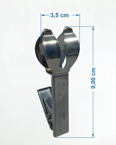 Clip Prendedor em Inox 9×3,5cm – 359 – 12un