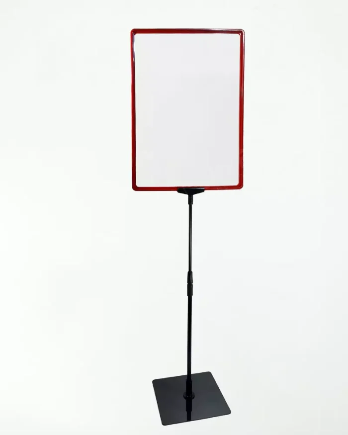 Pedestal Porta Cartaz A3 – TT 30/25 Moldura Vermelha