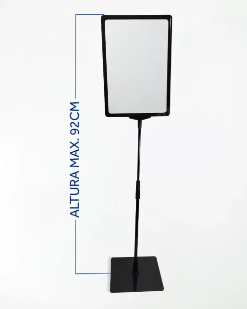 Pedestal Standard Para Cartaz A4 – TT 30/25 Moldura Preta