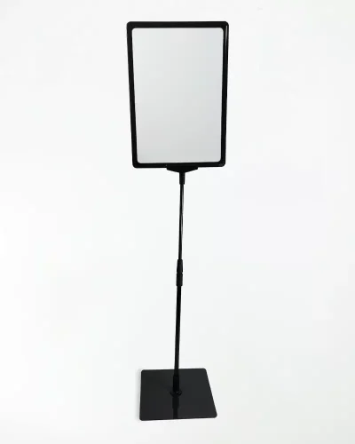 Pedestal Porta Cartaz A4 – TT 30/25 Moldura Preta – 10un