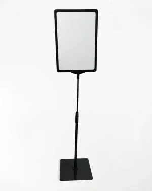 Pedestal Porta Cartaz A4 – TT 30/25 Moldura Preta – 10un