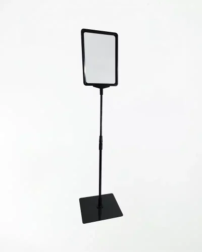 Pedestal Porta Cartaz A5 – TT 30/25 Moldura Preta – 10un