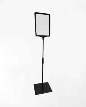 Pedestal Porta Cartaz A5 – TT 30/25 Moldura Preta – 10un