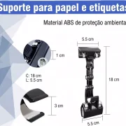 Porta-preço Articulado Robozinho Preto – 10un