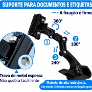 Porta-preço Articulado Robozinho Preto – 10un
