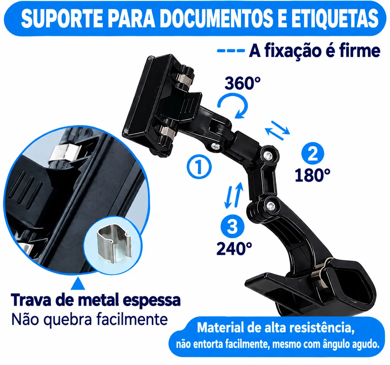 Porta-preço Articulado Robozinho Preto – 10un